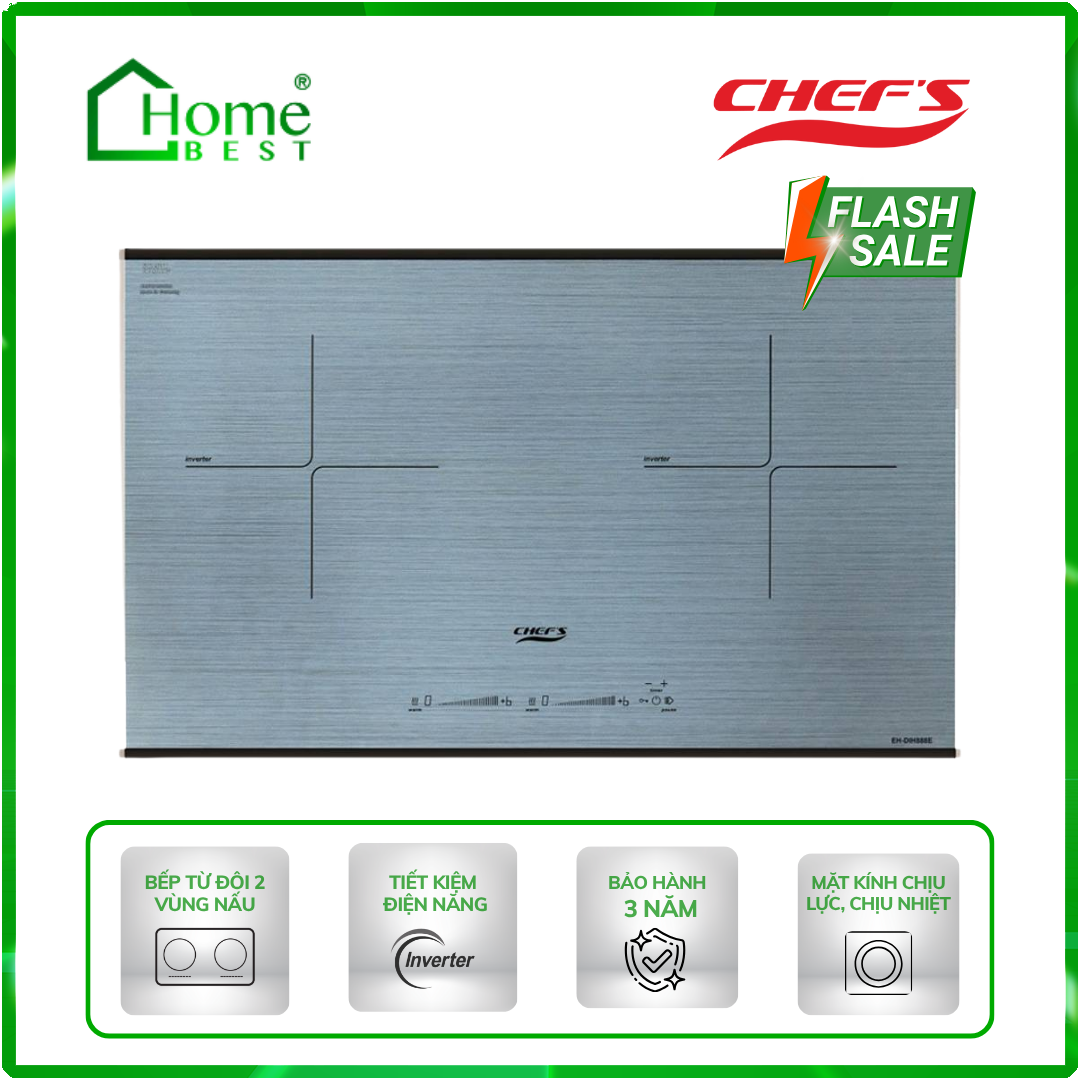 Bếp từ đôi Chefs EH-DIH888E