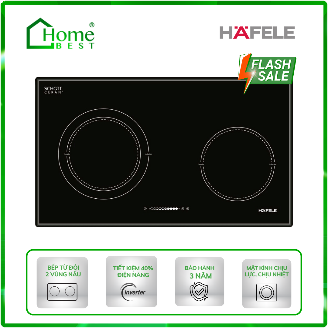 Bếp từ đôi Hafele HC-I772A