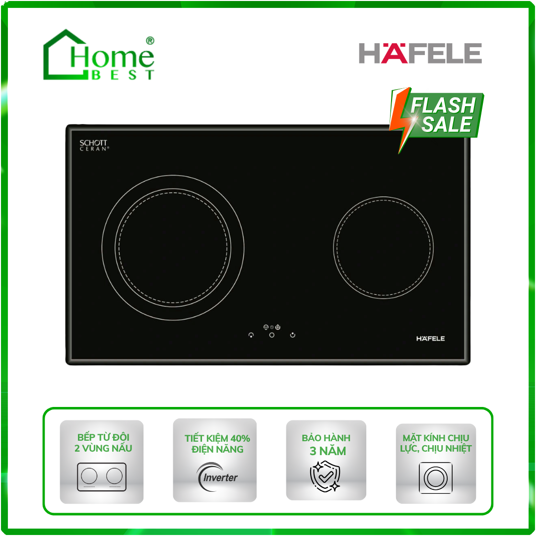 Bếp từ đôi Hafele HC-R772A