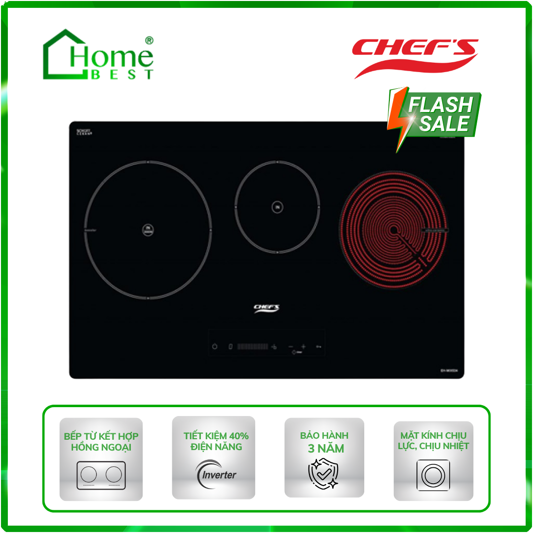 Bếp từ kết hợp hồng ngoại Chefs EH-MIX534