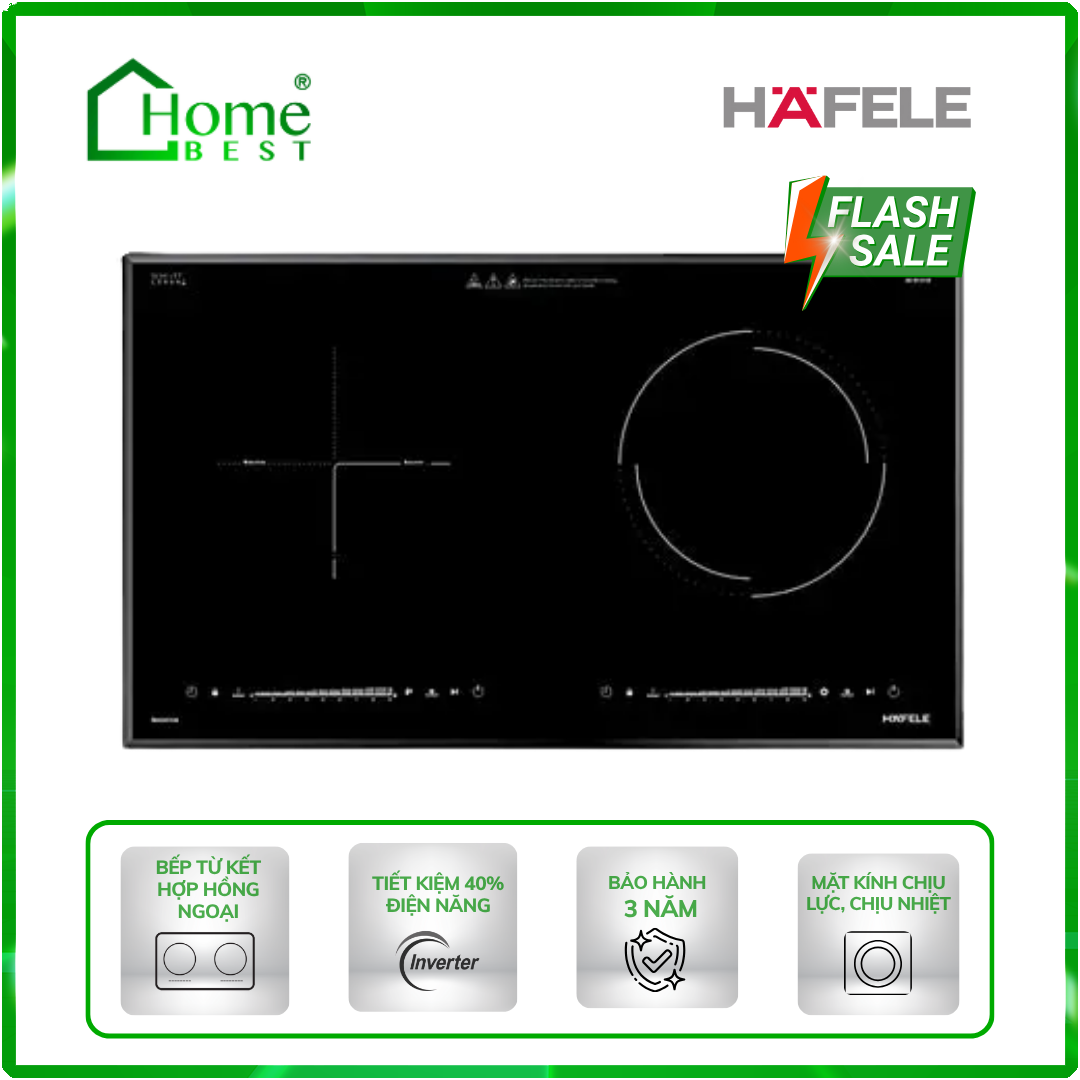 Bếp từ kết hợp hồng ngoại Hafele HC-H7321B