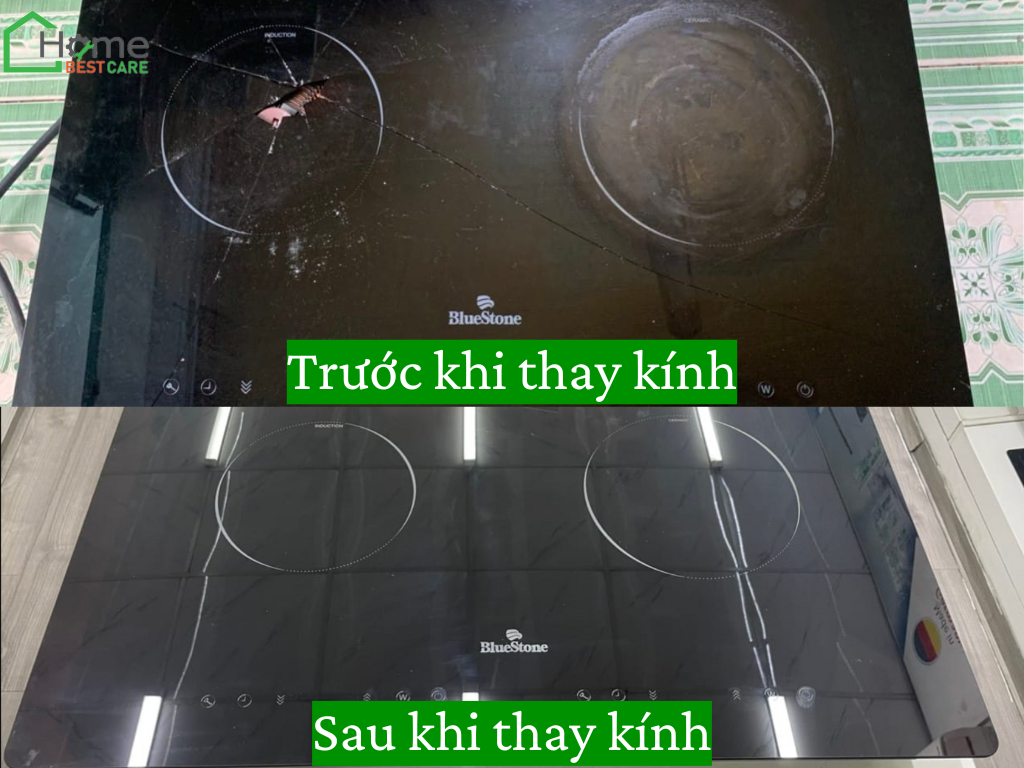 Thay mặt kính bếp điện từ Bluestone