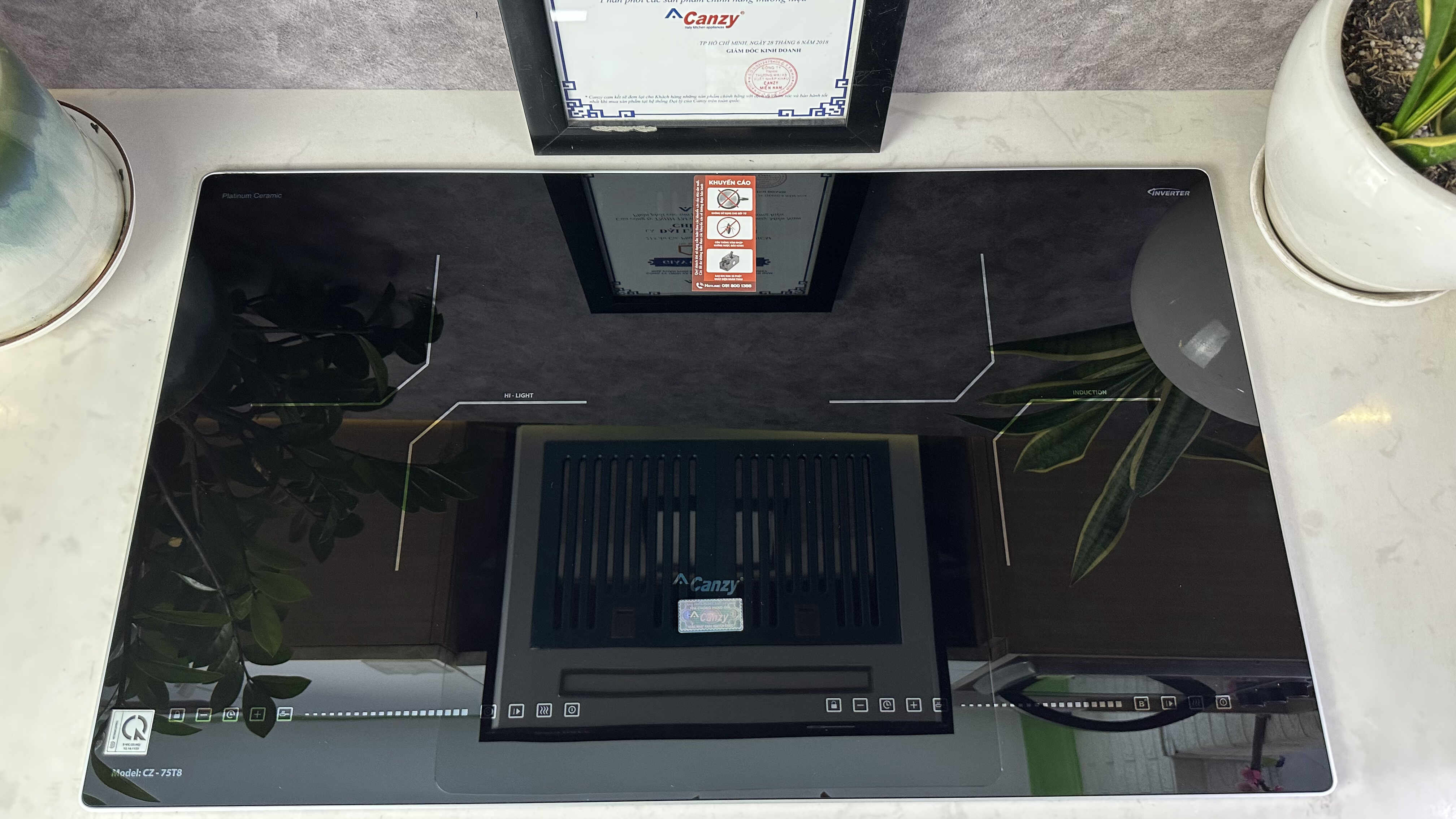 (Combo) Bếp từ kết hợp hồng ngoại Canzy CZ 75T8