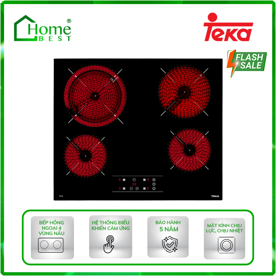 Bếp điện hồng ngoại 4 vùng nấu Teka TR 6420