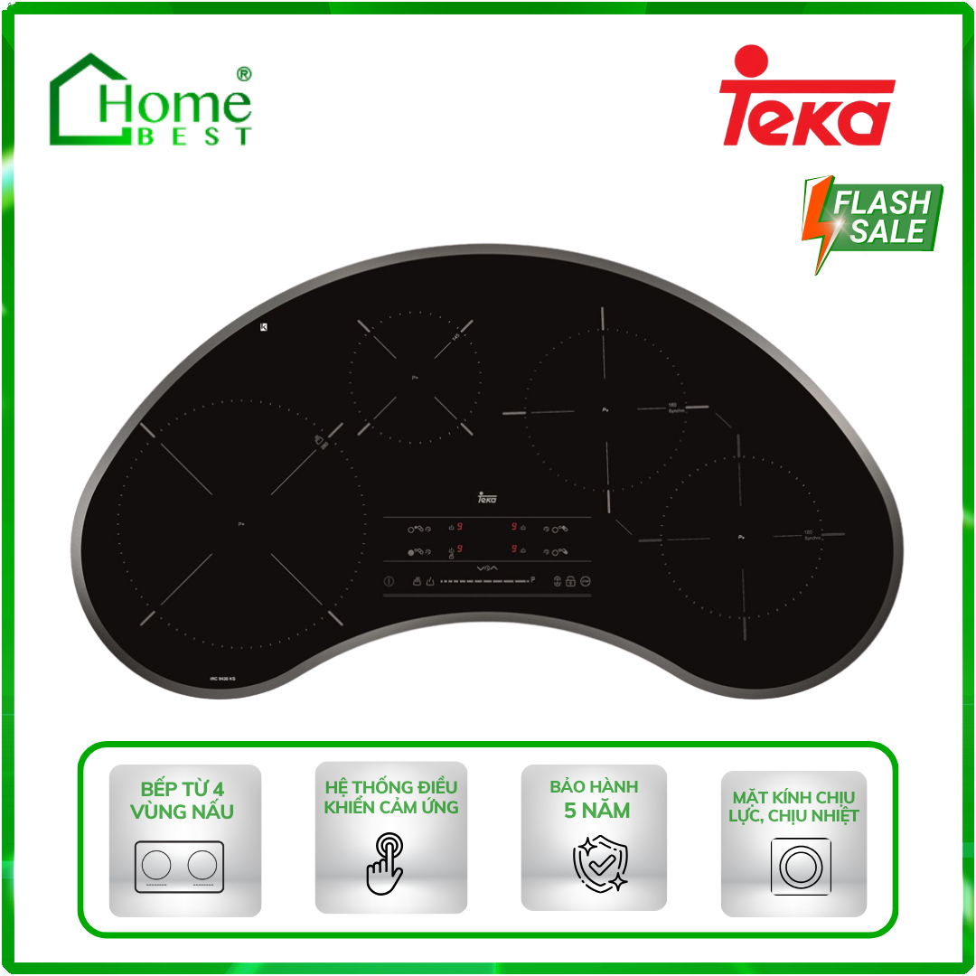 Bếp điện từ 4 vùng nấu Teka IRC 9430 KS