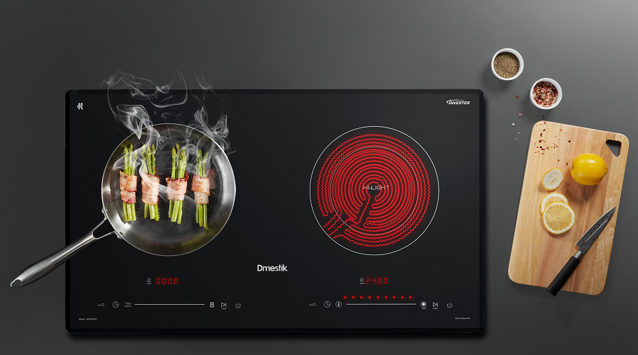 Bếp từ kết hợp hồng ngoại Dmestik ML 921 DKT (có viền)