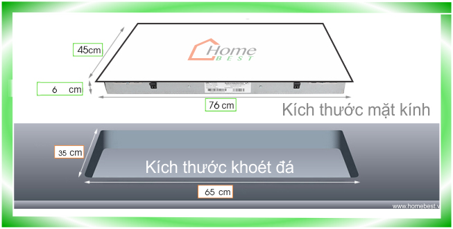 Bếp từ đôi Eurosun EU-T888G