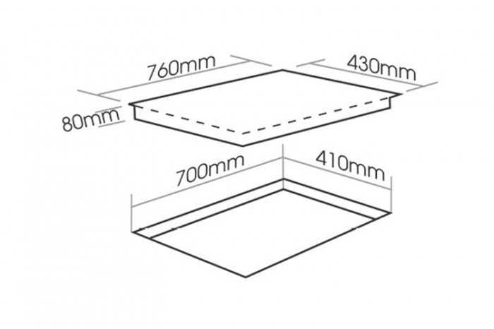 Bếp từ kết hợp hồng ngoại 3 vùng nấu Faster FS 713HI PLUS