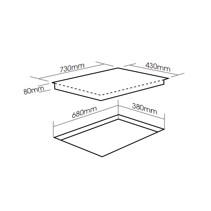 Bếp từ đôi Faster FS 828I