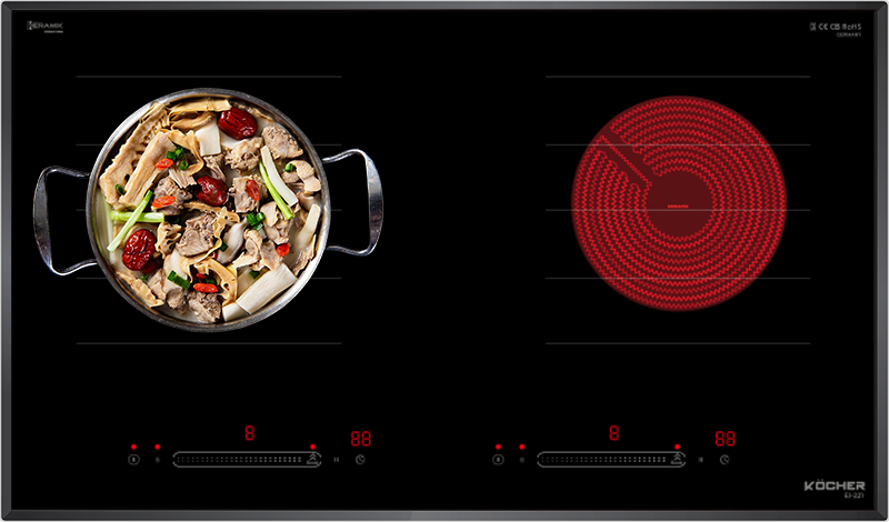 Bếp từ kết hợp hồng ngoại Kocher EI-221