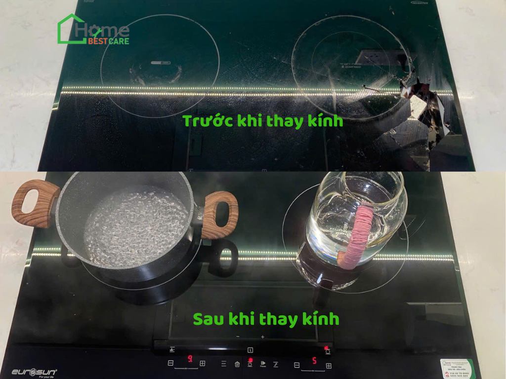 Thay mặt kính bếp điện từ Eurosun