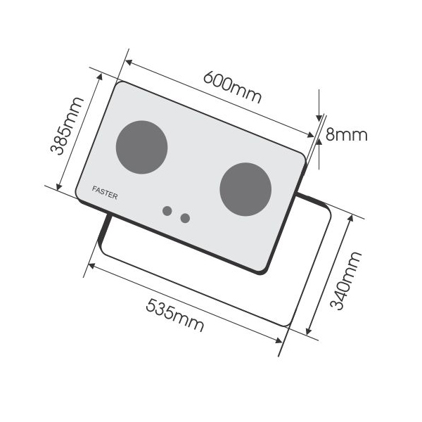 Bếp gas âm Faster FS 261/ FS 269S