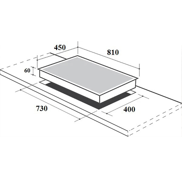 Bếp từ 3 vùng nấu Canzy CZ-595Luxury