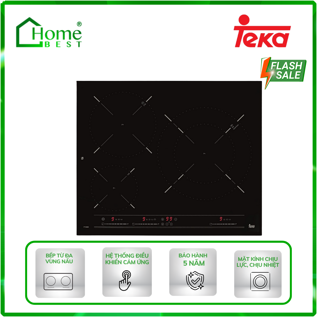 Bếp từ 3 vùng nấu Teka IR 6320 BK MST
