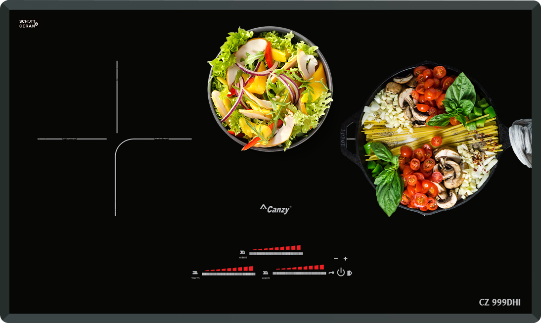 Bếp từ 3 vùng nấu Canzy CZ-999DHI