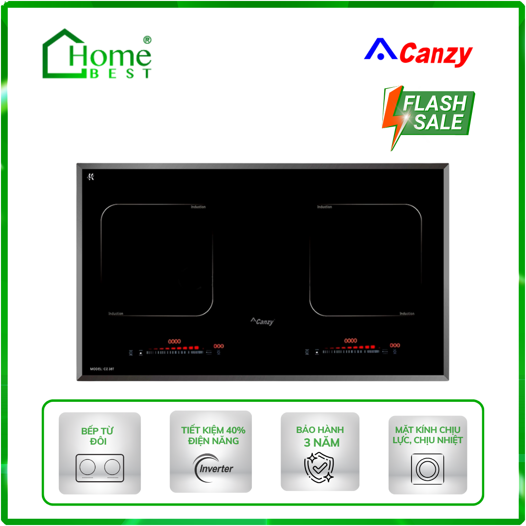 Bếp từ đôi Canzy CZ-38I