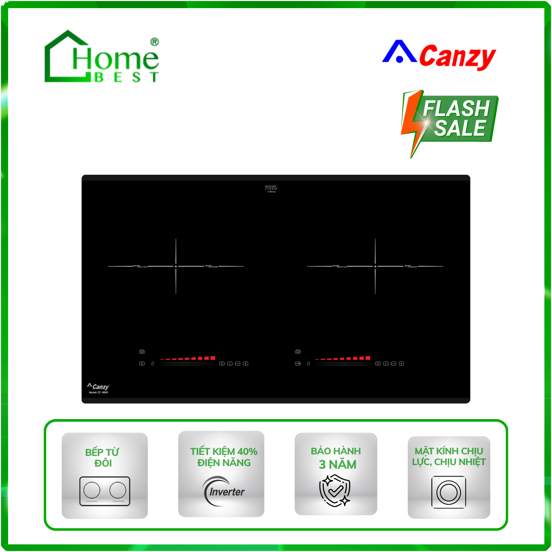 Bếp từ đôi Canzy CZ-989D