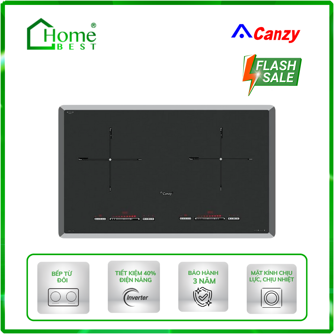 Bếp từ đôi Canzy CZ-ML779G