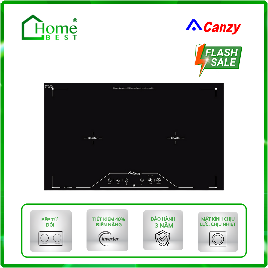 Bếp từ đôi Canzy CZ-QD03