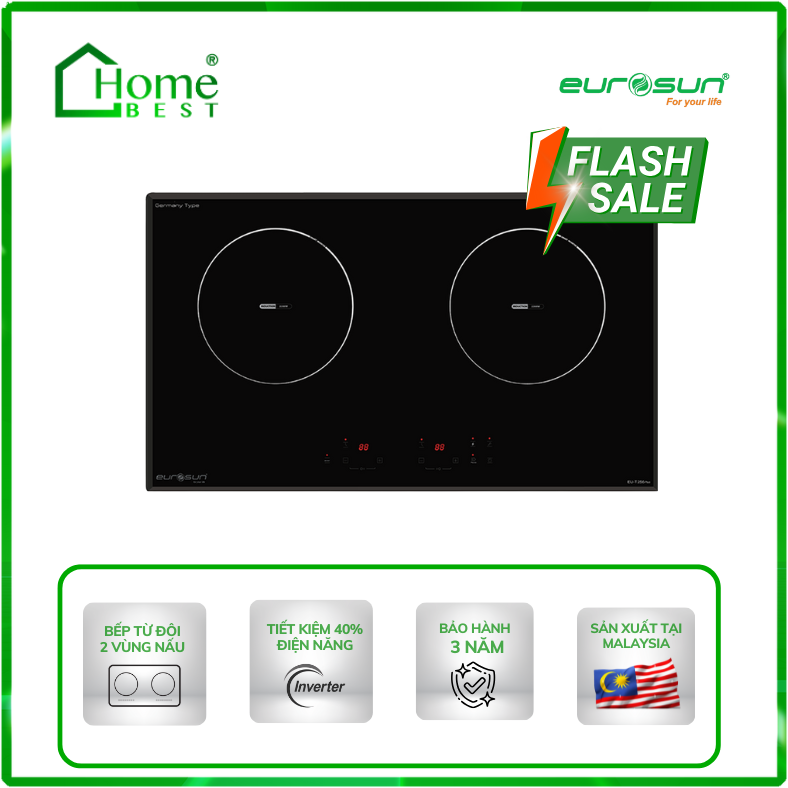 Bếp từ đôi Eurosun EU-T256Plus