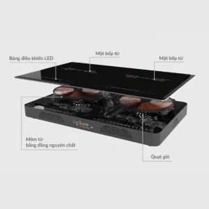 Bếp từ đôi Hawonkoo CEH-217-II