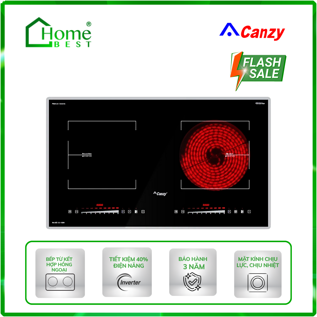 Bếp từ kết hợp hồng ngoại Canzy CZ-52IH