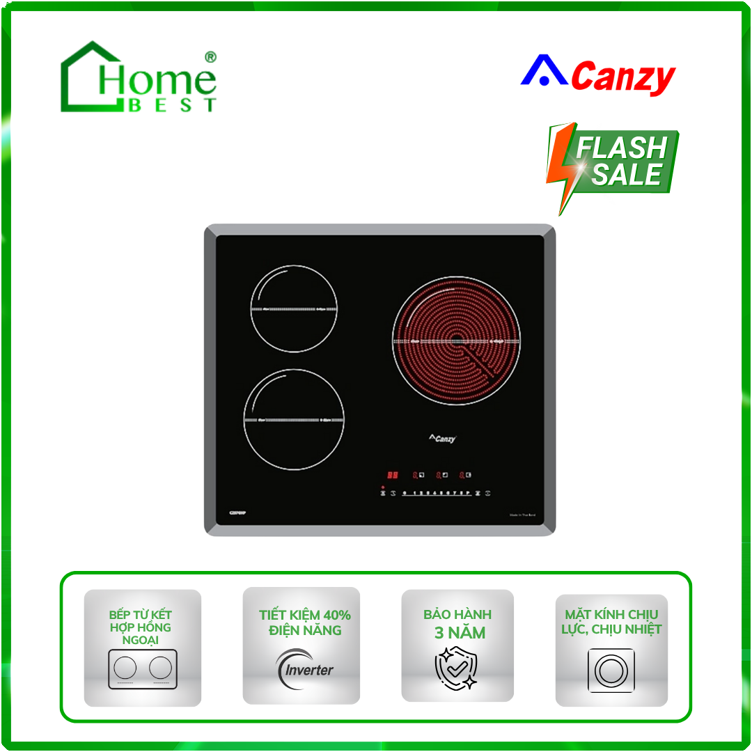 Bếp từ kết hợp hồng ngoại Canzy CZ-67GHP