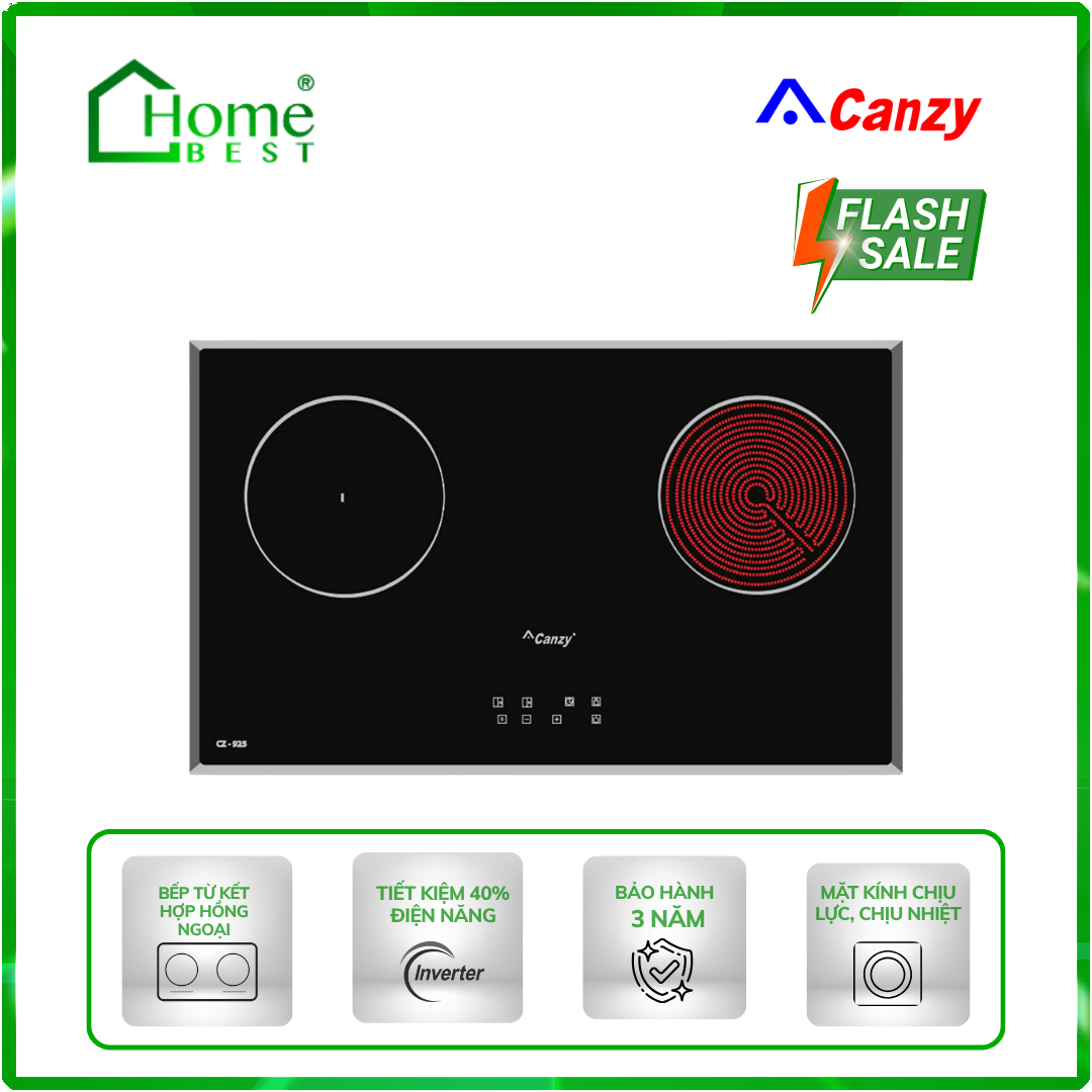 Bếp từ kết hợp hồng ngoại Canzy CZ-925