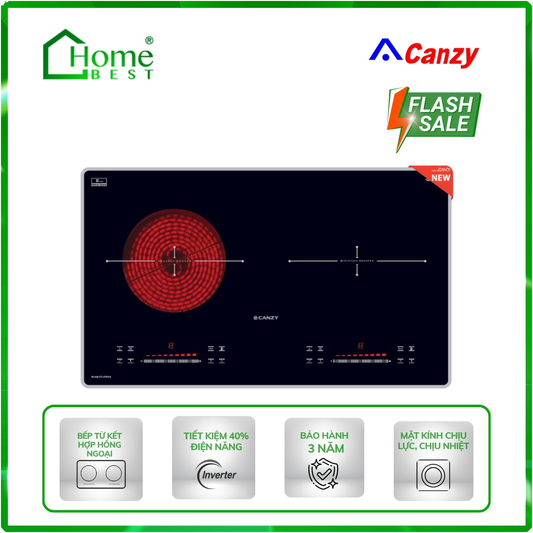 Bếp từ kết hợp hồng ngoại Canzy CZ VNH268
