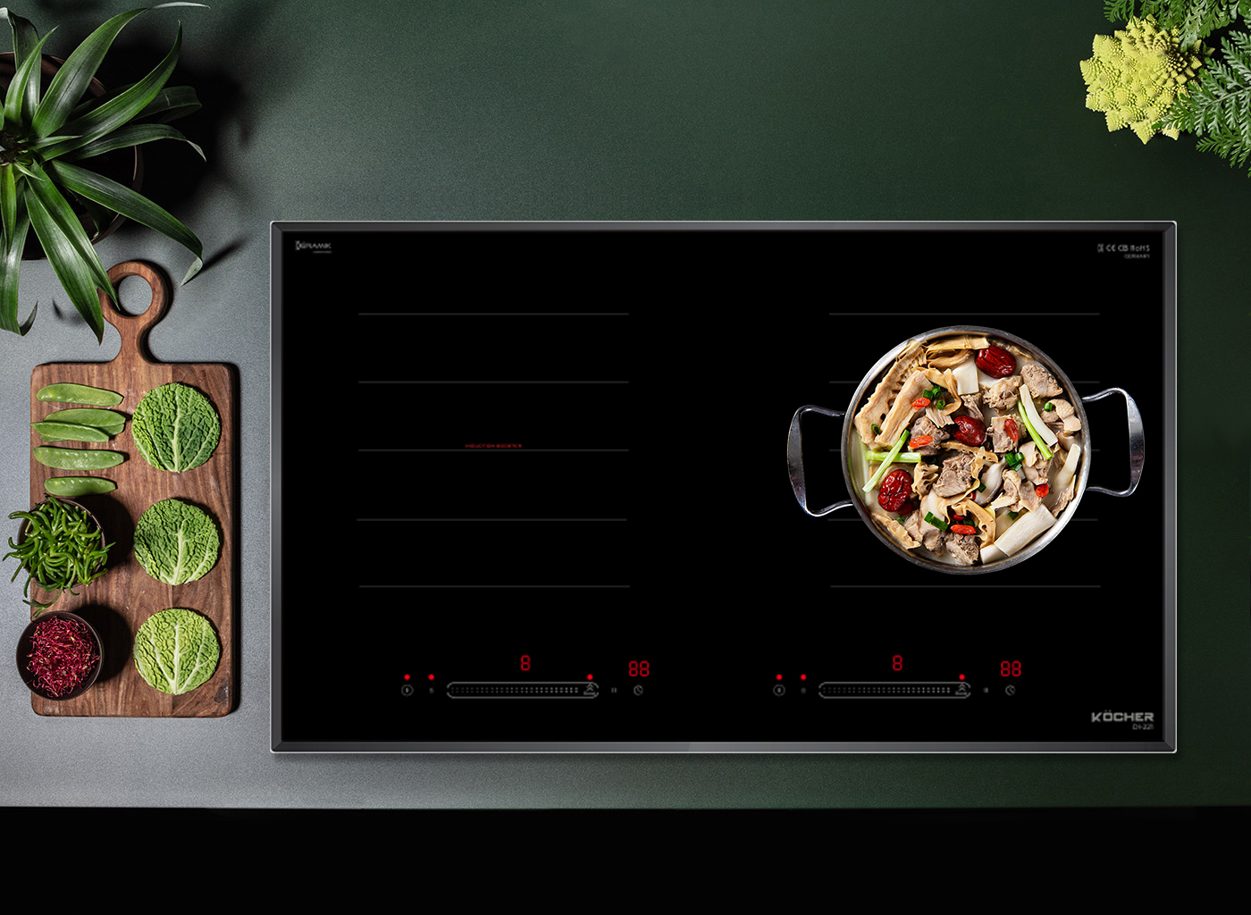 Bếp từ đôi Kocher DI-221