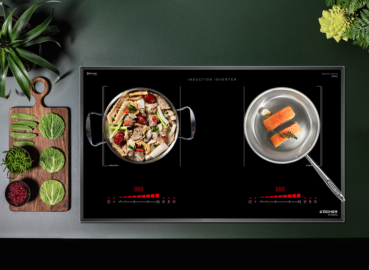 Bếp từ đôi Kocher DI-333 Plus