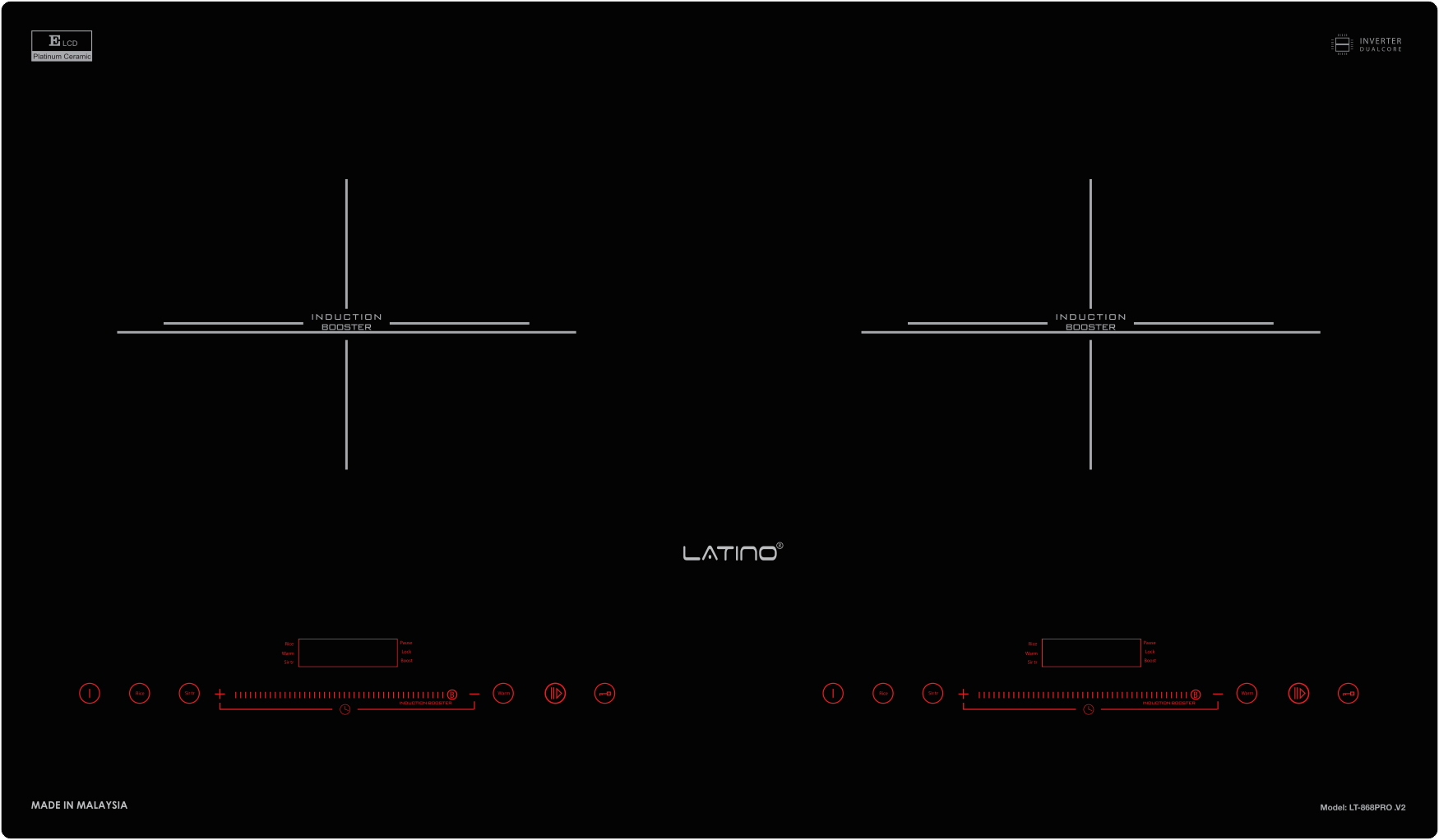 Bếp từ đôi Latino LT-868Pro.V2