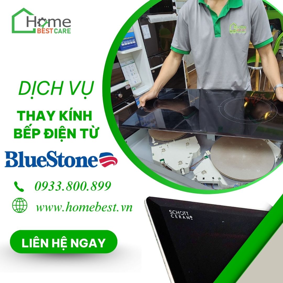Thay mặt kính bếp điện từ Bluestone