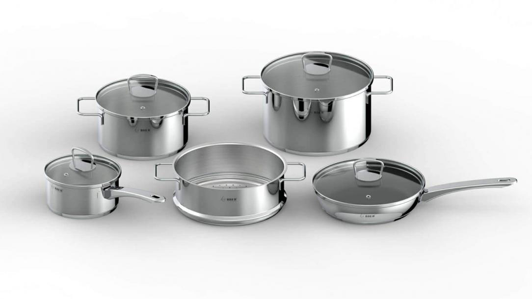 Bộ nồi inox 5 món Arber TITAN