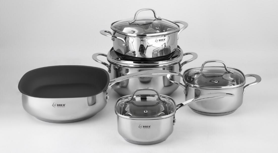 Bộ nồi inox 5 món Arber NATURAL