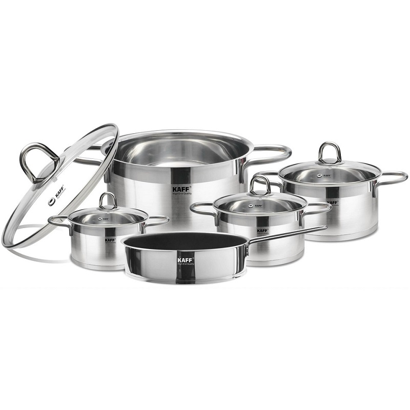 Bộ nồi inox 304 cao cấp 5 món KAFF KF-ST09304