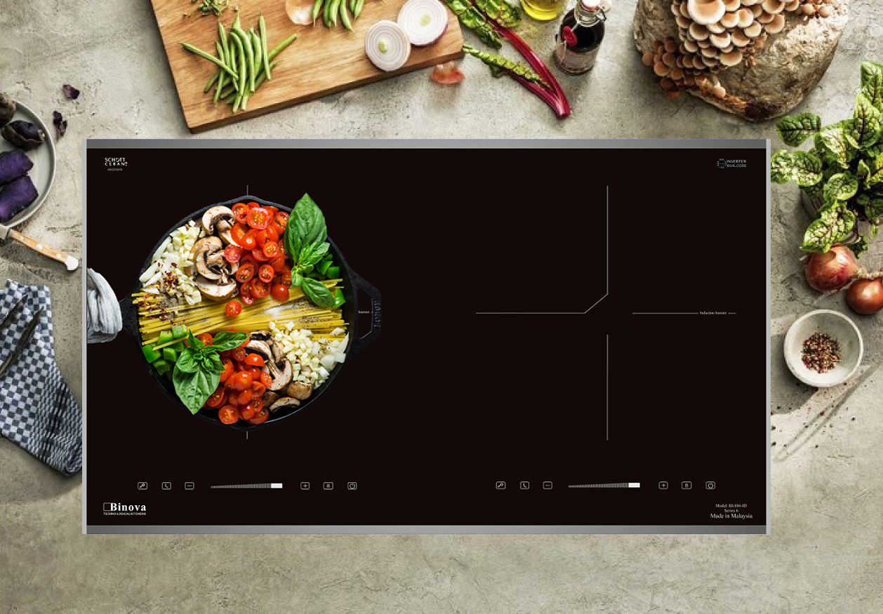 Bếp từ đôi Binova BI-886-ID