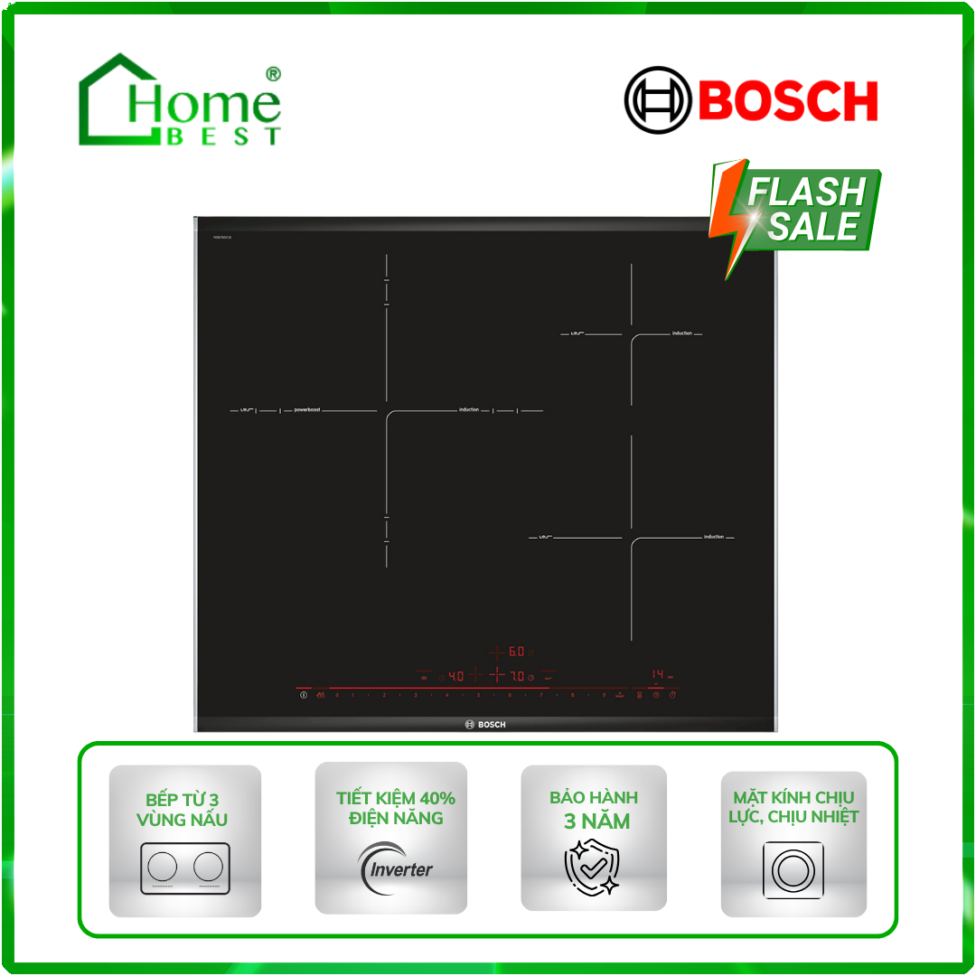 Bếp từ 3 vùng nấu Bosch HMH.PID675DC1E