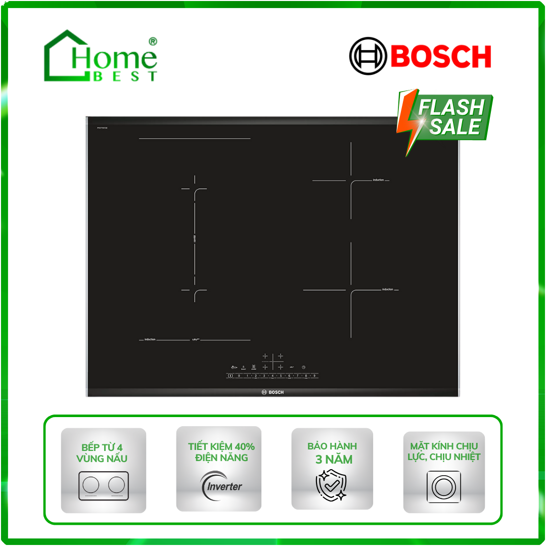 Bếp từ 4 vùng nấu Bosch HMH.PVS775FC5E