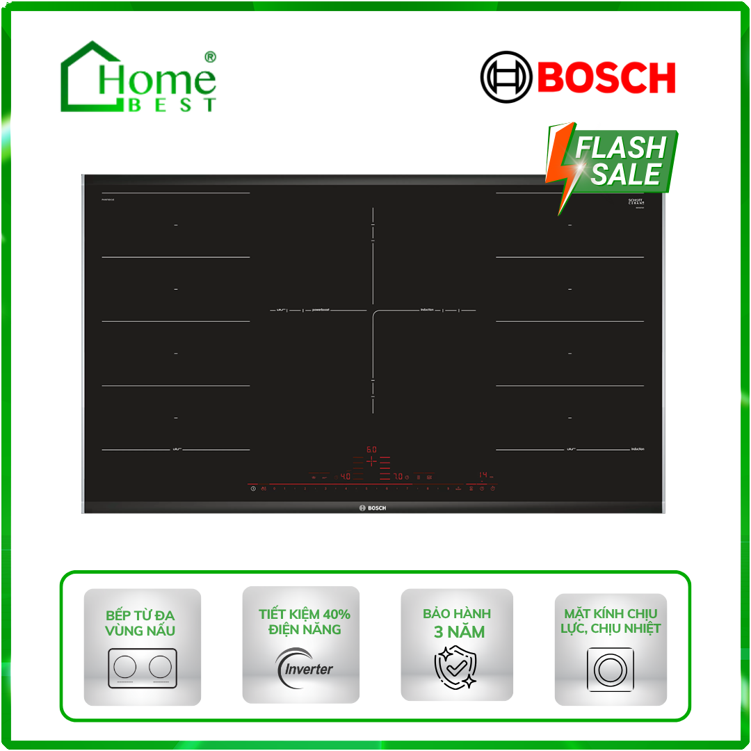 Bếp từ đa vùng nấu Bosch HMH.PXV975DC1E