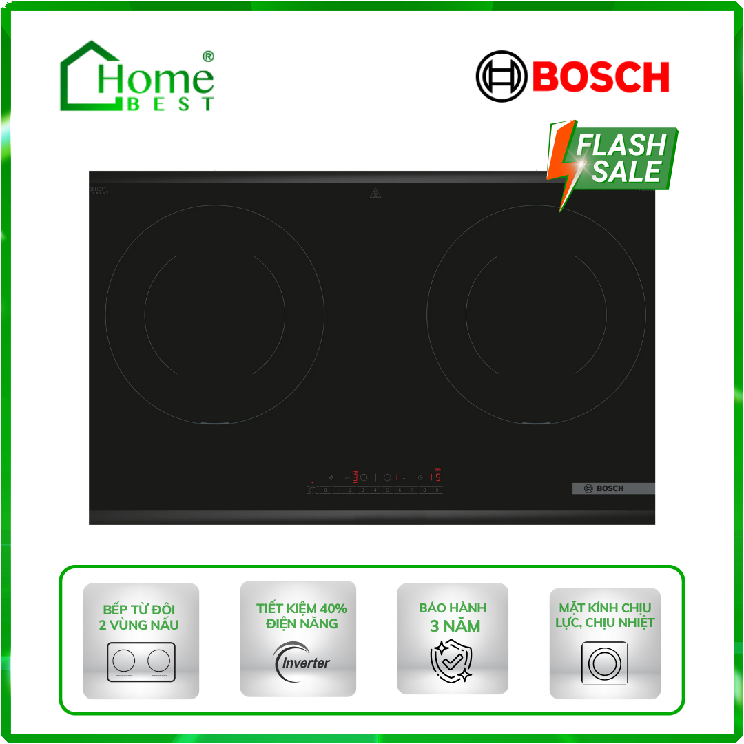 Bếp từ đôi Bosch PPI8256XVN