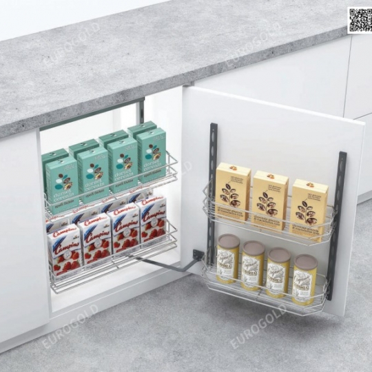 Hệ giá kho nan 2 tầng cánh mở Eurogold CP040245