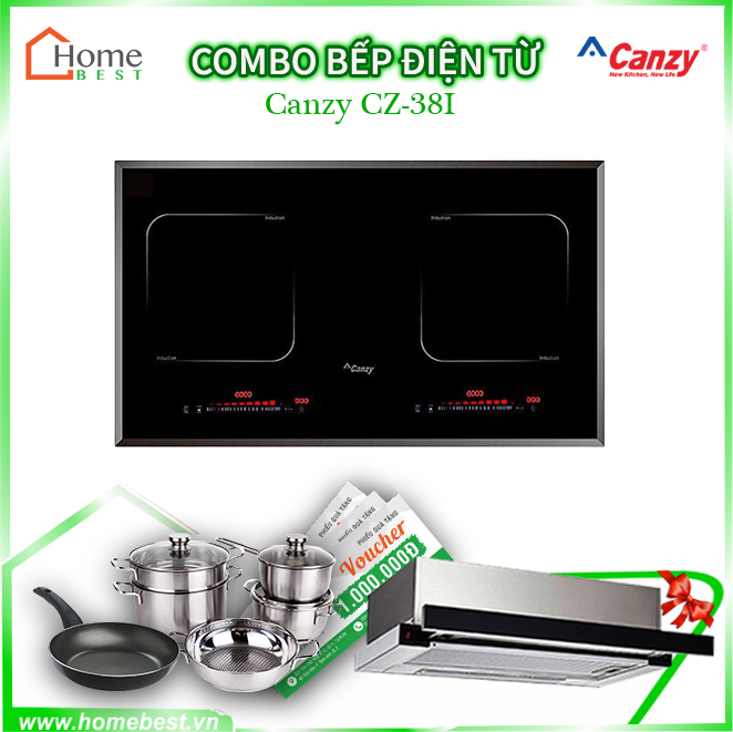 (Combo) Bếp điện từ đôi Canzy CZ-38I