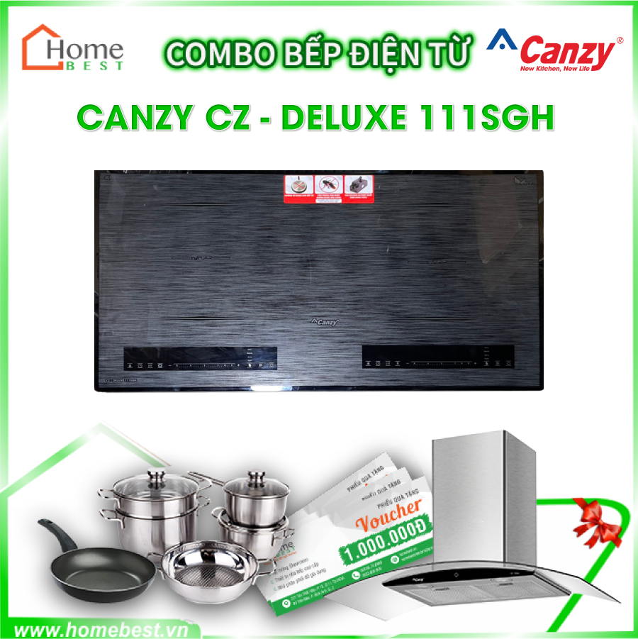 (Combo) Bếp điện từ kết hợp hồng ngoại Canzy CZ-DELUXE 111SGH
