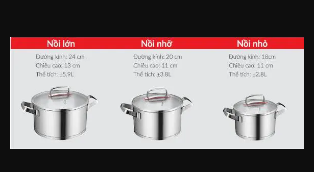 Bộ nồi inox 3 món Eurosun MC1605-Innovati