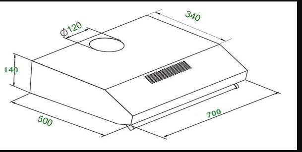Máy hút khói, hút mùi cổ điển Spelier SP - 624 cảm ứng