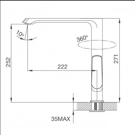 Vòi rửa inox mạ Chrome Malloca K82C