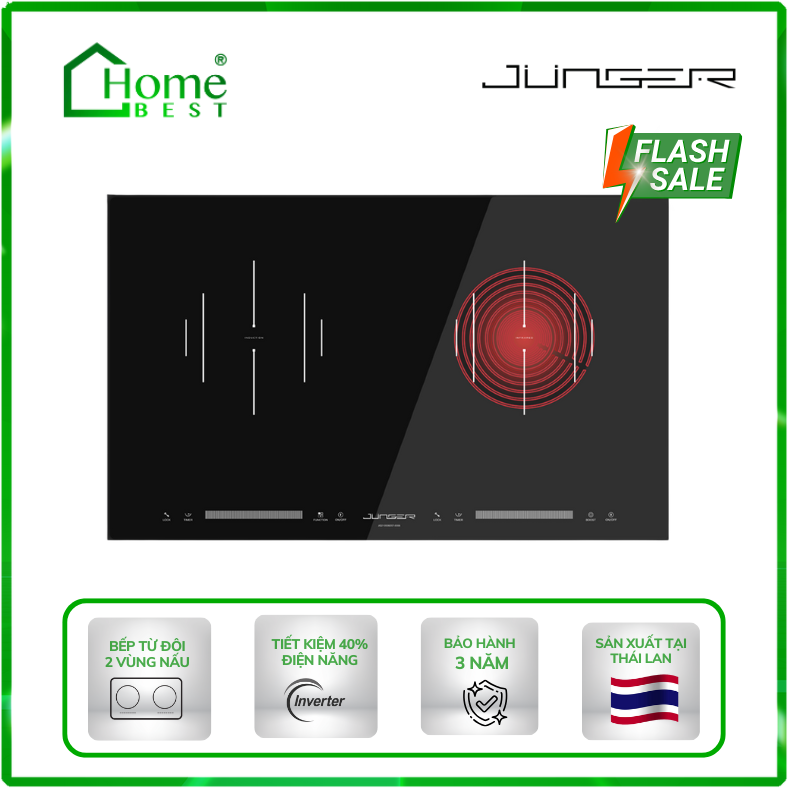 Bếp điện từ kết hợp hồng ngoại Junger CEJ-204-IF