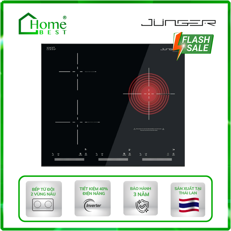 Bếp điện từ kết hợp hồng ngoại Junger CEJ-300-IIF