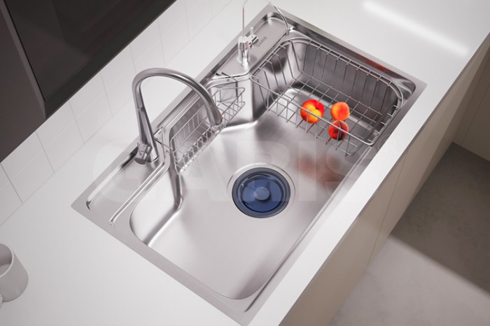 Chậu rửa bát 1 hộc inox Garis GS11.80